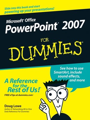 cover image of PowerPoint 2007 For Dummies